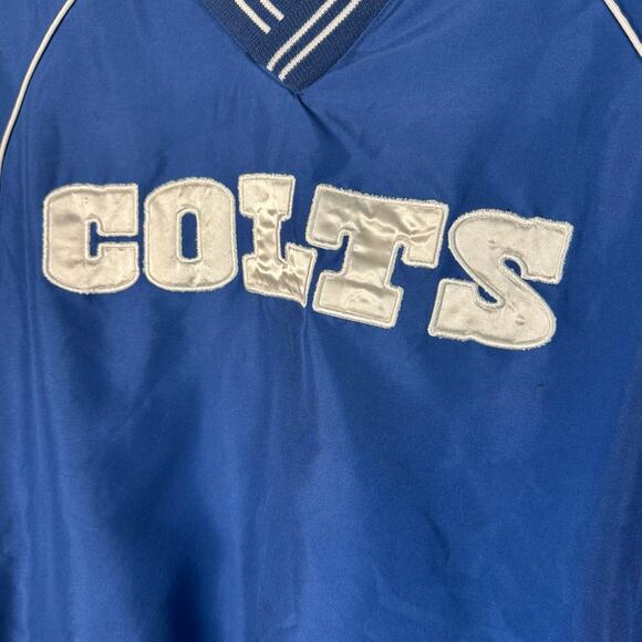 NFL Mens L Indianapolis Colts G-Ill Sports Jersey Lined Pullover Windbreaker - Picture 2 of 7